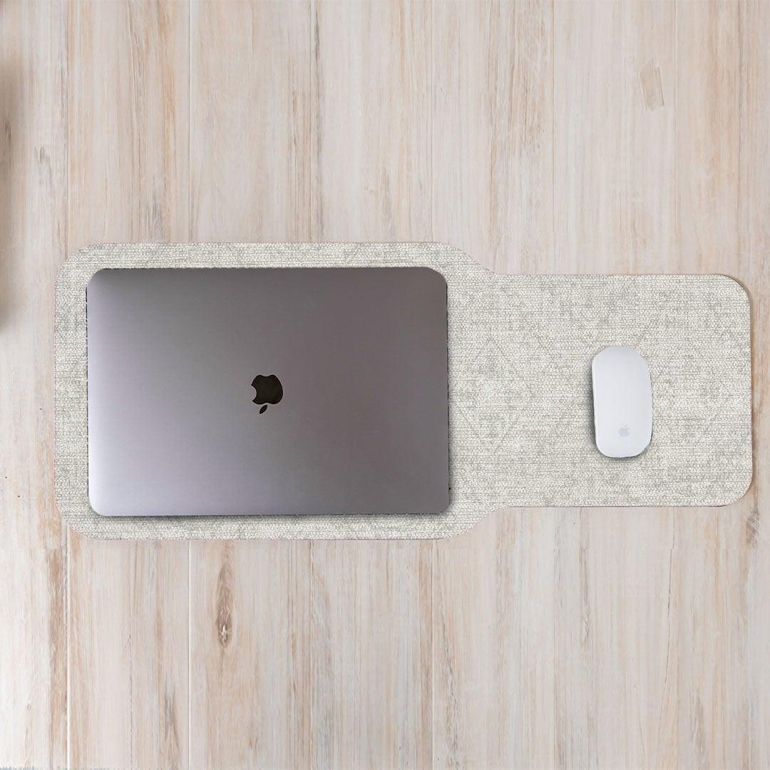 McCall Keyboard Pad OfficeFlat | White - Carolina Creekhouse Easy to Clean Premium Vinyl Mats