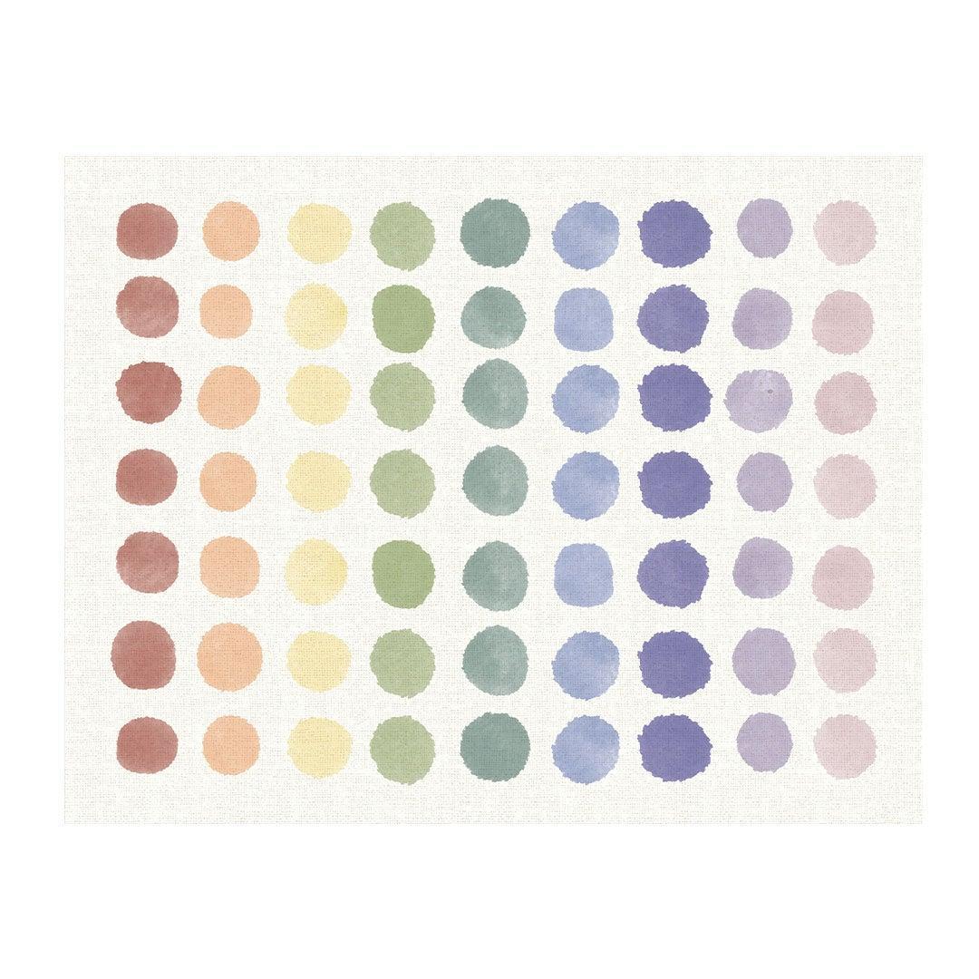Love Polka Dot Desk Pad OfficeFlat - Premium Vinyl Mat - Carolina Creekhouse Easy to Clean Premium Vinyl Mats