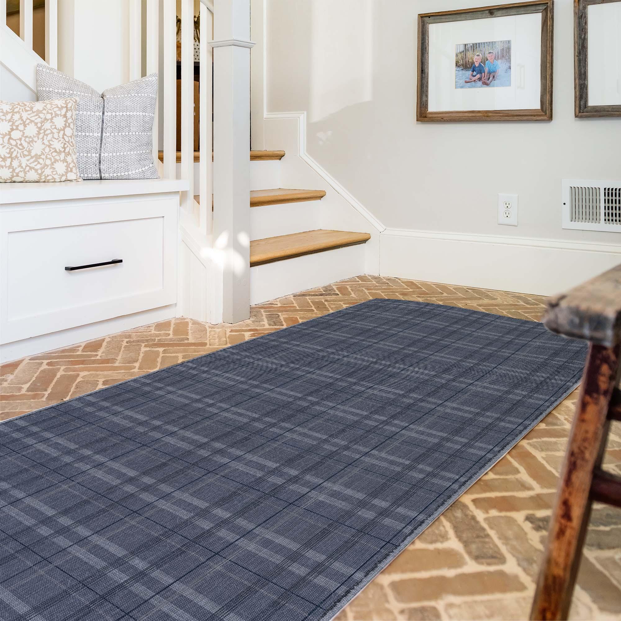 Paula FloorFlat | Blue - Premium Vinyl Floormat - Carolina Creekhouse Easy to Clean Premium Vinyl Mats