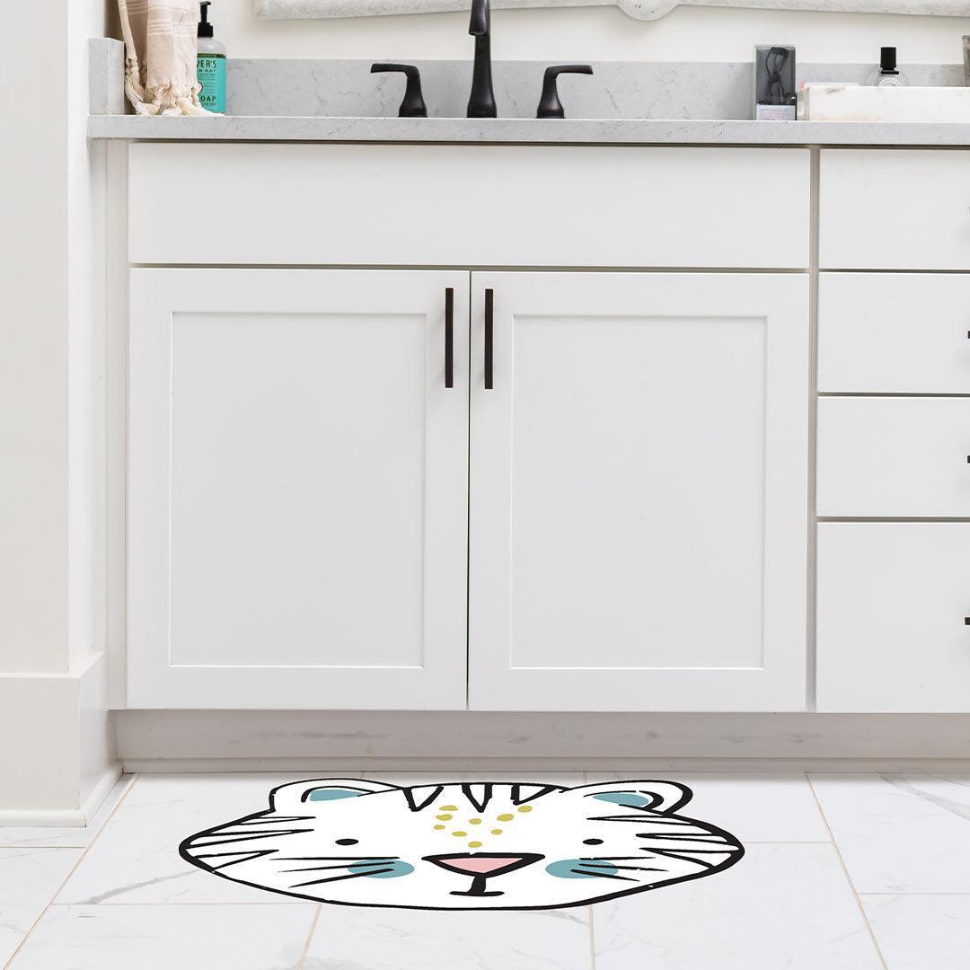 Safari Tiger FloorFlat - Premium Vinyl Mat - Carolina Creekhouse Easy to Clean Premium Vinyl Mats