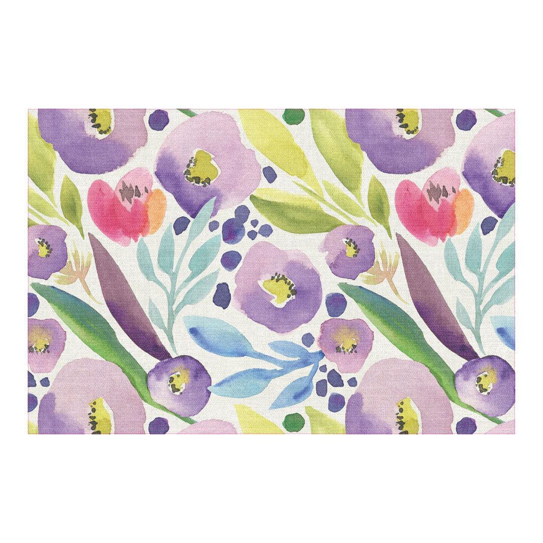 Vera Swatch | Purple - Carolina Creekhouse Easy to Clean Premium Vinyl Mats