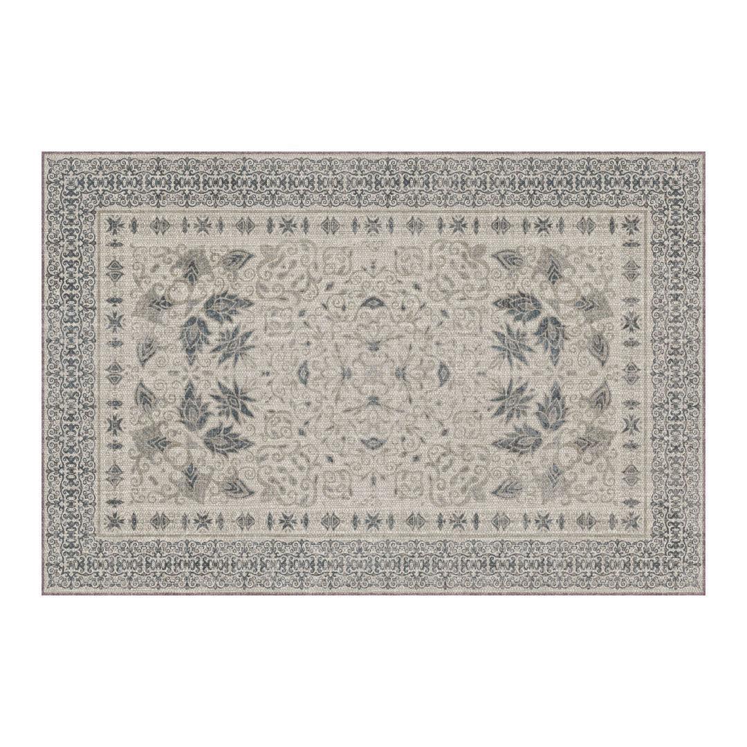 Victoria Placemat | French Grey - Premium Vinyl Mat - Carolina Creekhouse Easy to Clean Premium Vinyl Mats