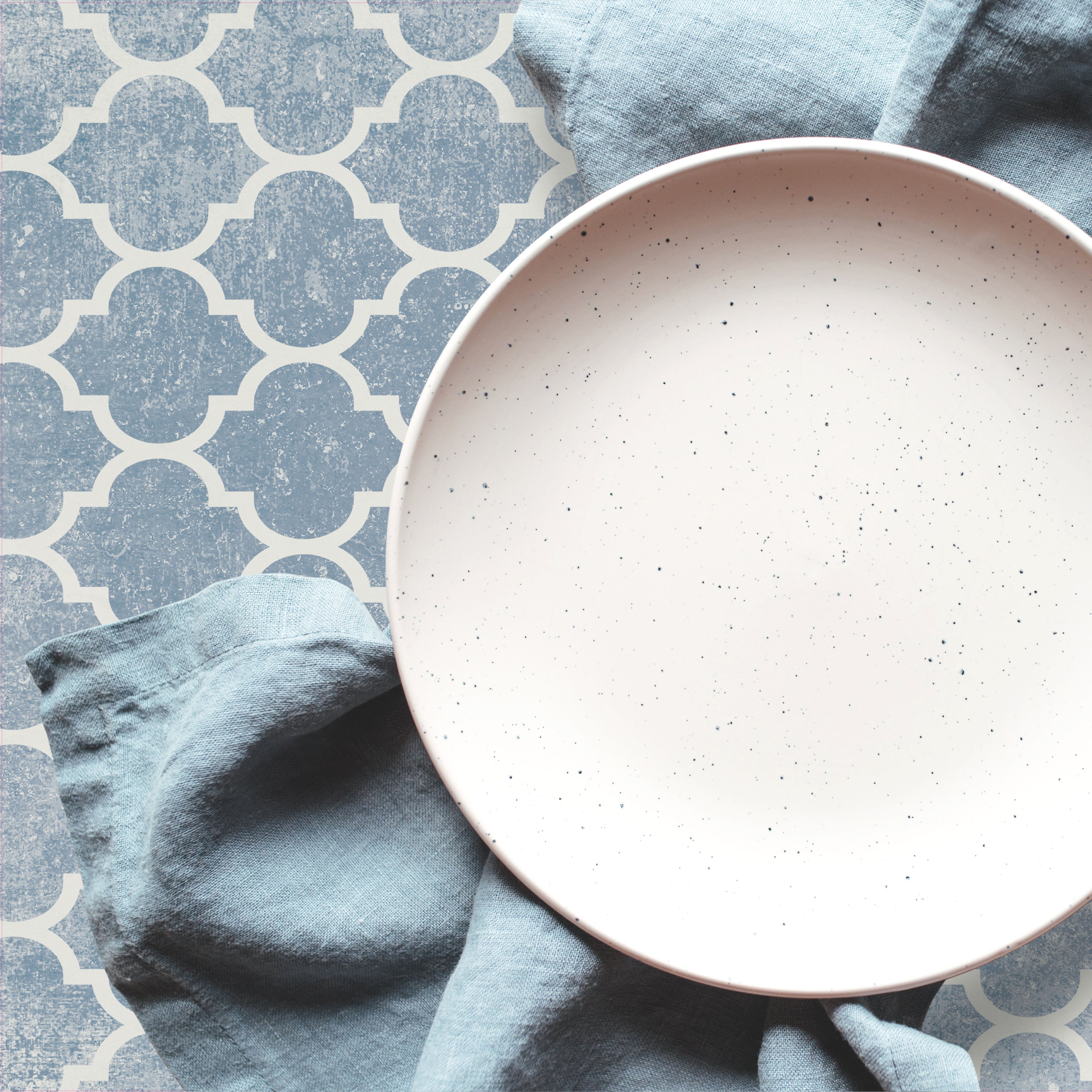 Ava Placemat | Blue - Carolina Creekhouse Easy to Clean Premium Vinyl Mats