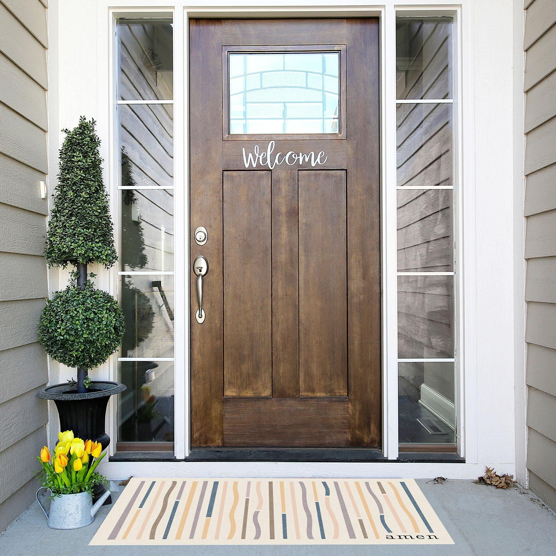 Amen FloorFlat - Premium Vinyl Floor Mat - Carolina Creekhouse Easy to Clean Premium Vinyl Mats