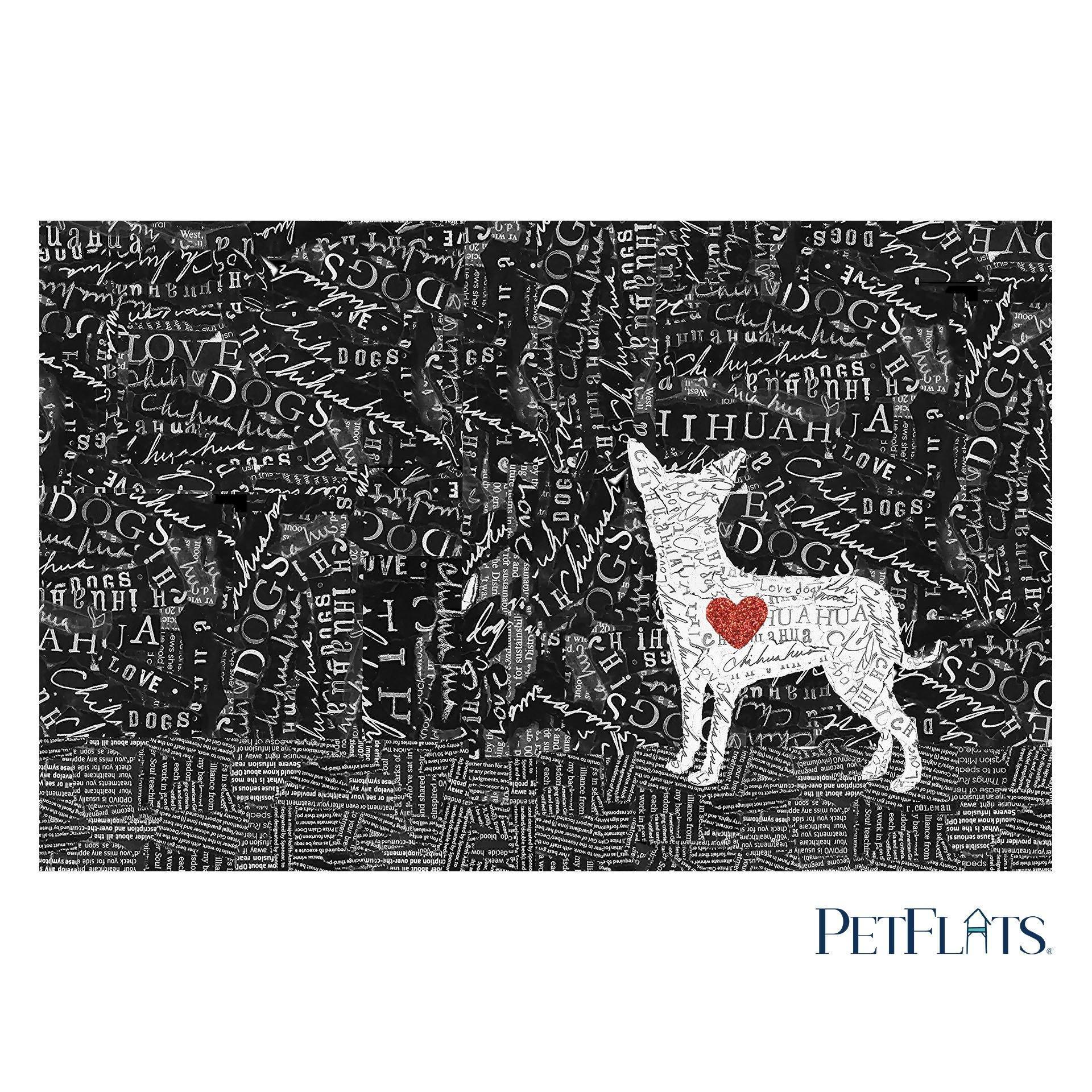 Chihuahua PetFlat - Premium Vinyl Mat - Carolina Creekhouse Easy to Clean Premium Vinyl Mats