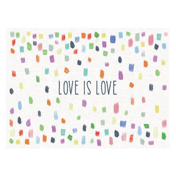 Love Confetti FloorFlat - Premium Vinyl Mat - Carolina Creekhouse Easy to Clean Premium Vinyl Mats