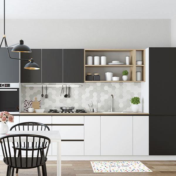 Love Confetti FloorFlat - Premium Vinyl Mat - Carolina Creekhouse Easy to Clean Premium Vinyl Mats