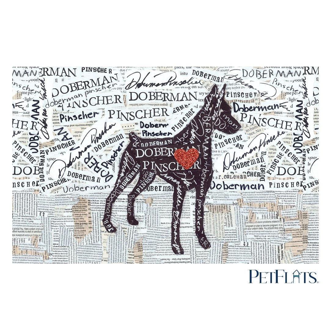 Doberman PetFlat - Premium Vinyl Mat - Carolina Creekhouse Easy to Clean Premium Vinyl Mats