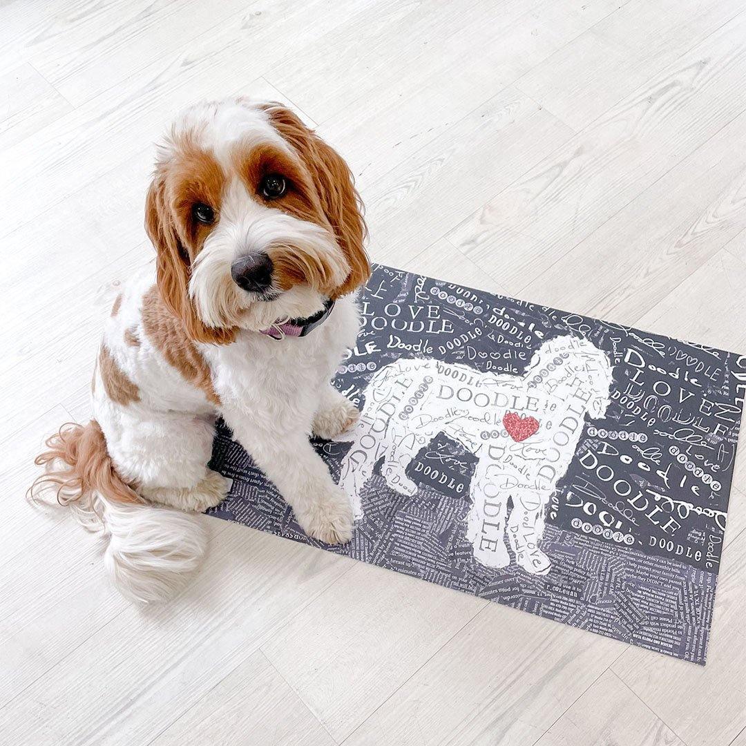 Doodle PetFlat - Premium Vinyl Mat - Carolina Creekhouse Easy to Clean Premium Vinyl Mats