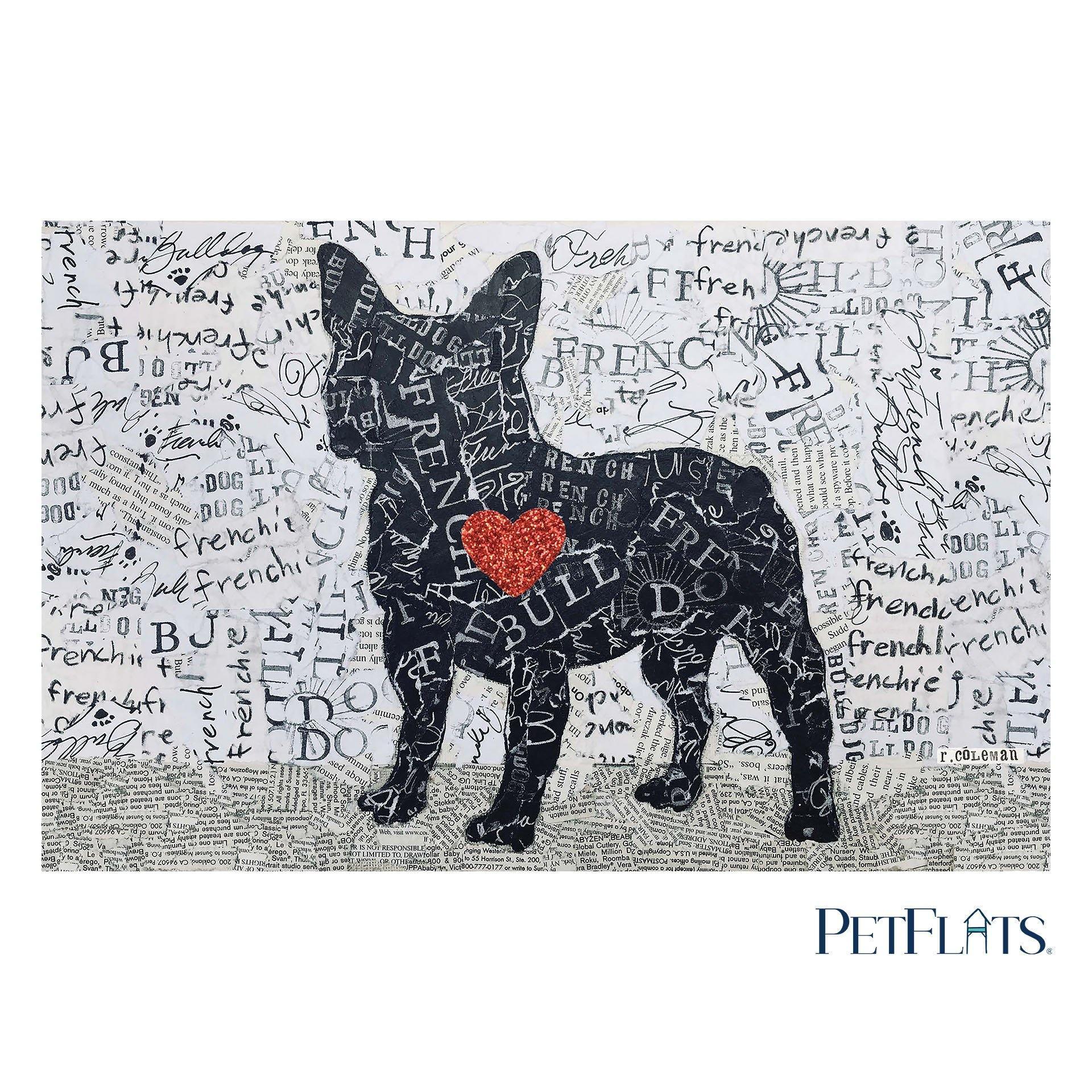 French Bulldog PetFlat - Premium Vinyl Mat - Carolina Creekhouse Easy to Clean Premium Vinyl Mats