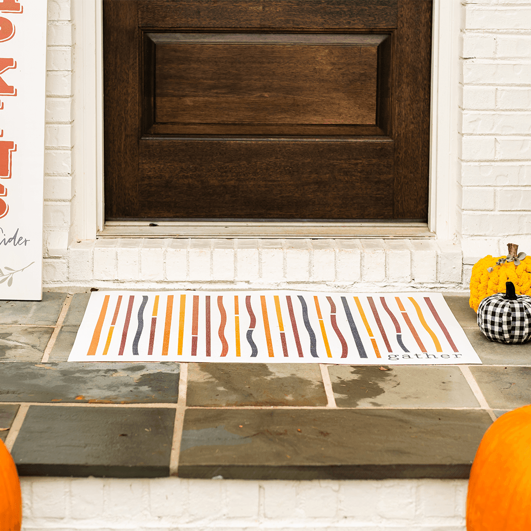 Gather & Be Thankful FloorFlat - Premium Vinyl Floor Mat - Carolina Creekhouse Easy to Clean Premium Vinyl Mats