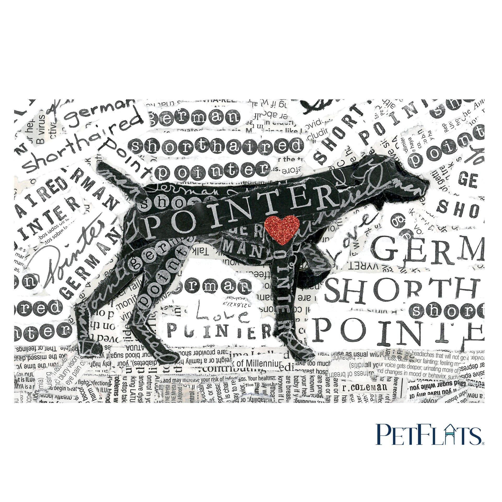 German Shorthair PetFlat - Premium Vinyl Mat - Carolina Creekhouse Easy to Clean Premium Vinyl Mats