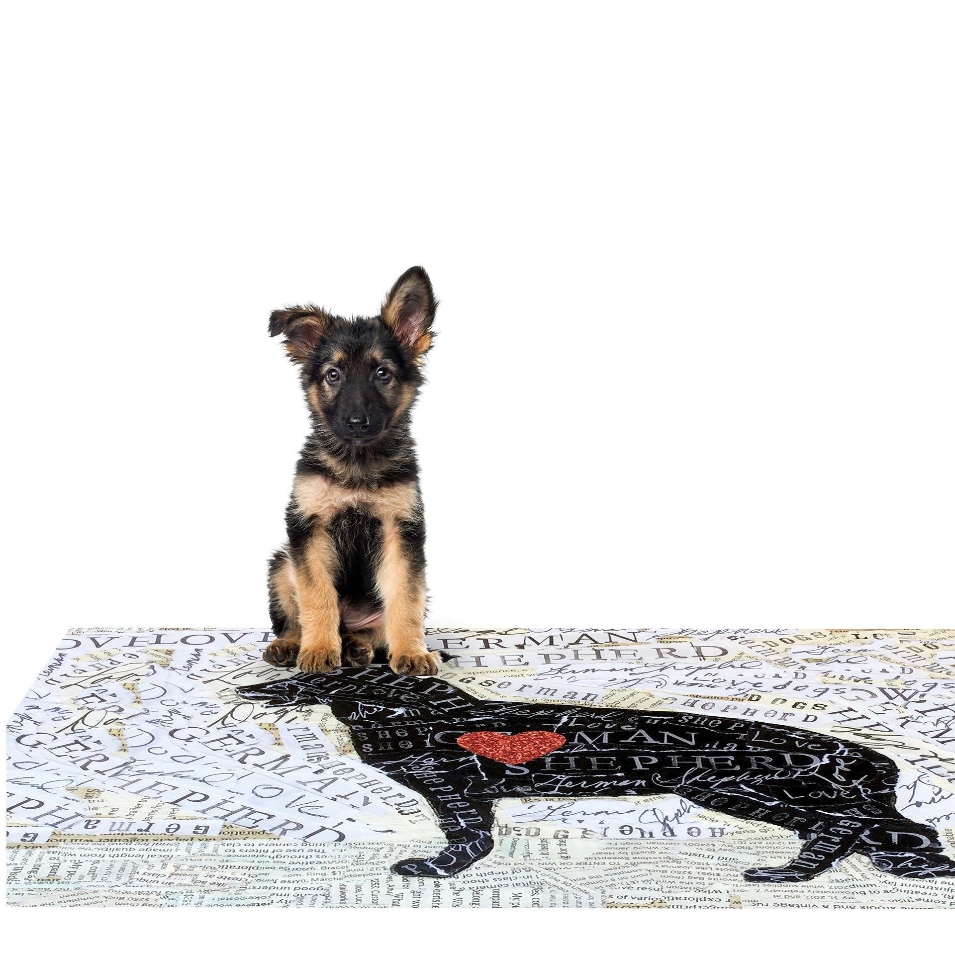 German Shepherd PetFlat - Premium Vinyl Mat - Carolina Creekhouse Easy to Clean Premium Vinyl Mats
