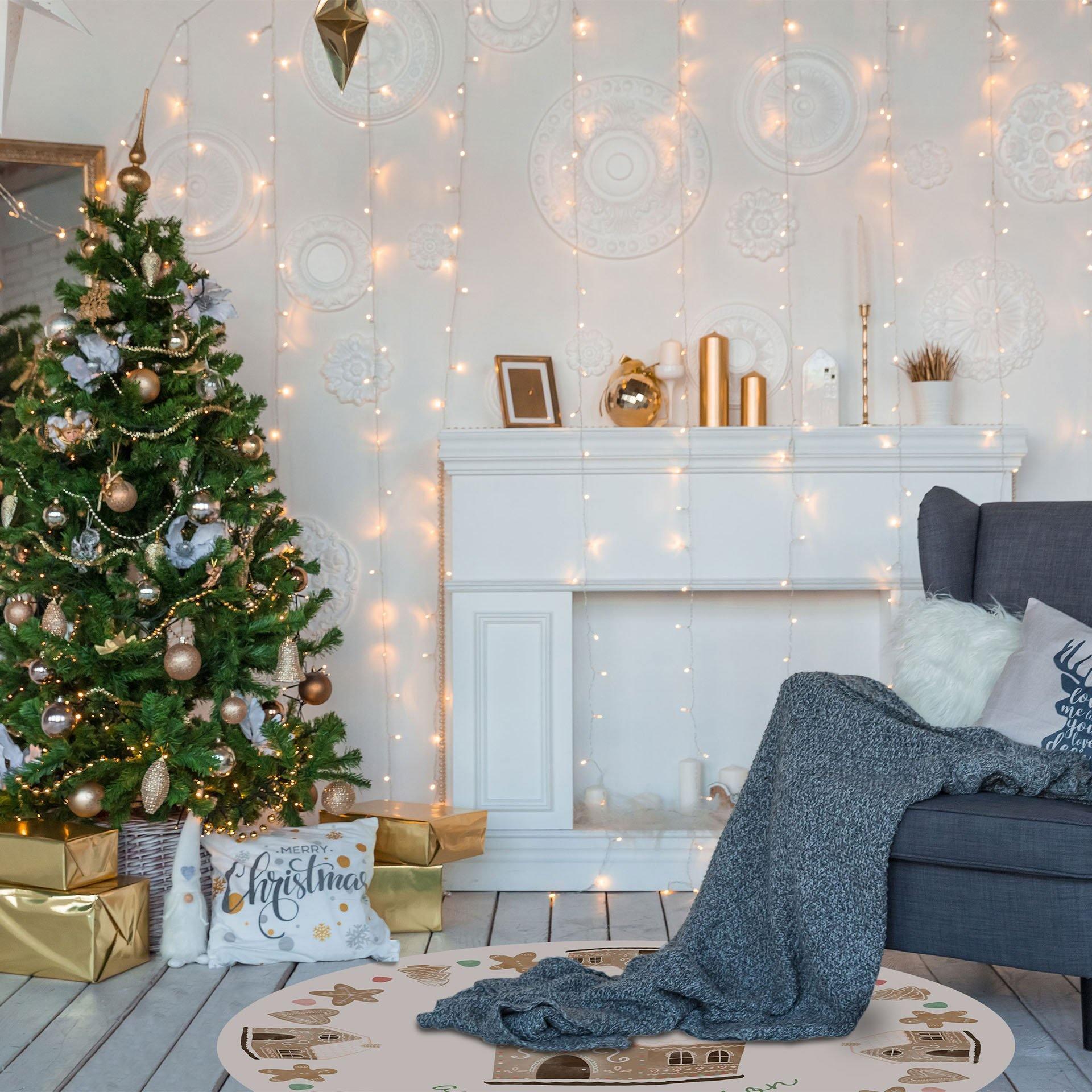 Gingerbread FloorFlat - Premium Vinyl Floor Mat - Carolina Creekhouse Easy to Clean Premium Vinyl Mats