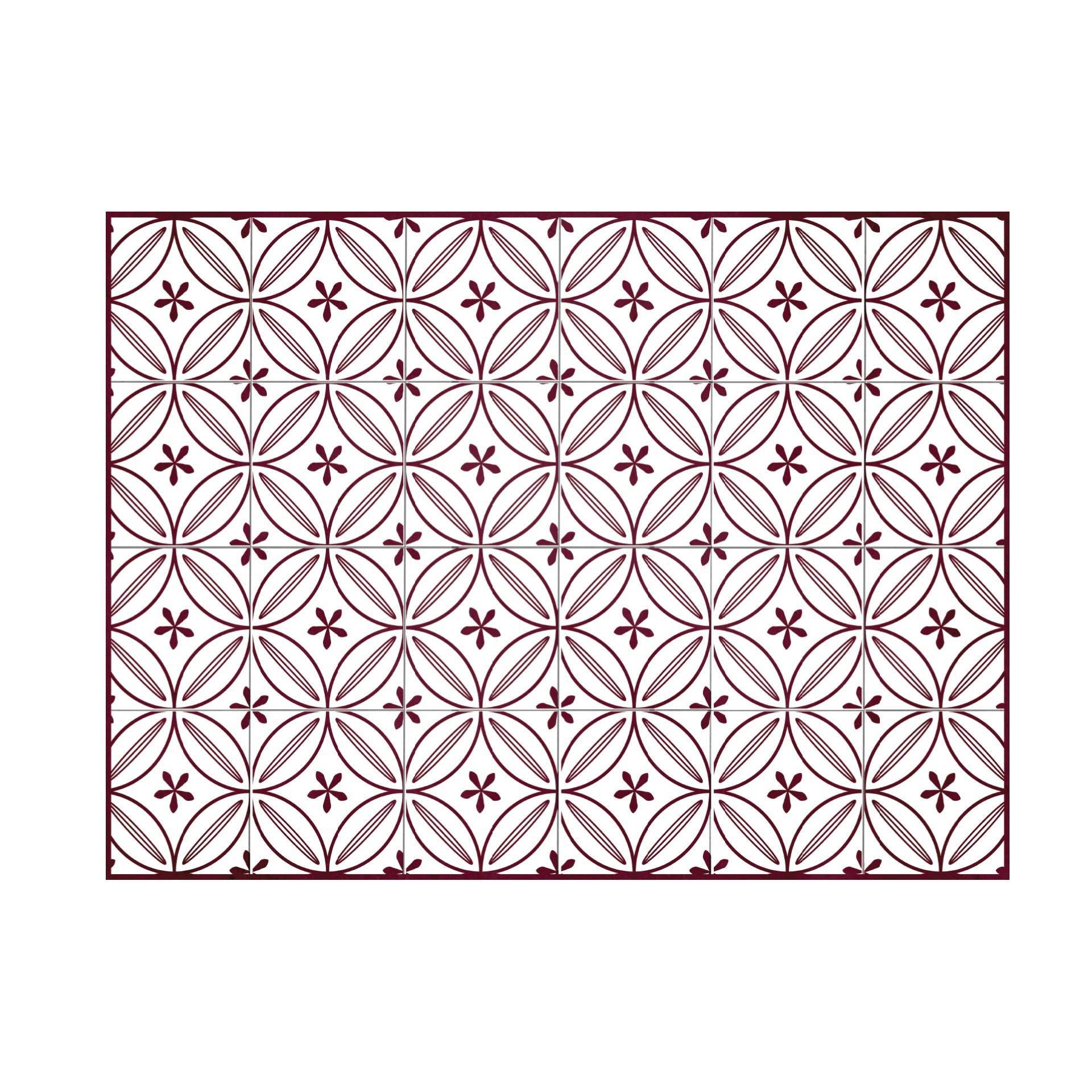 Grace FloorFlat | Maroon - Carolina Creekhouse Easy to Clean Premium Vinyl Mats