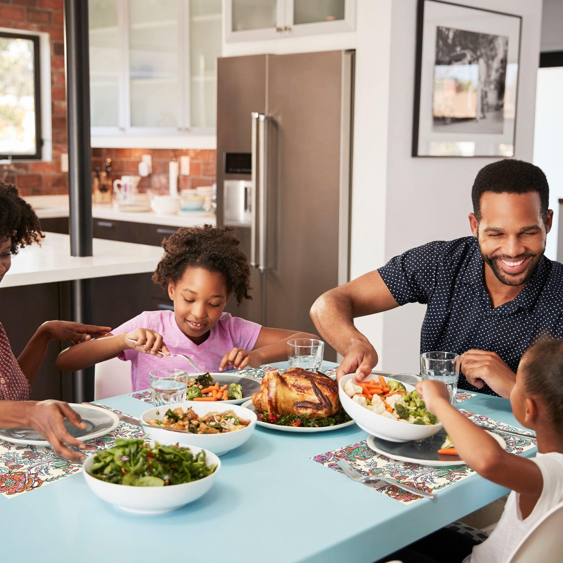 Holly Placemat | Red - Carolina Creekhouse Easy to Clean Premium Vinyl Mats