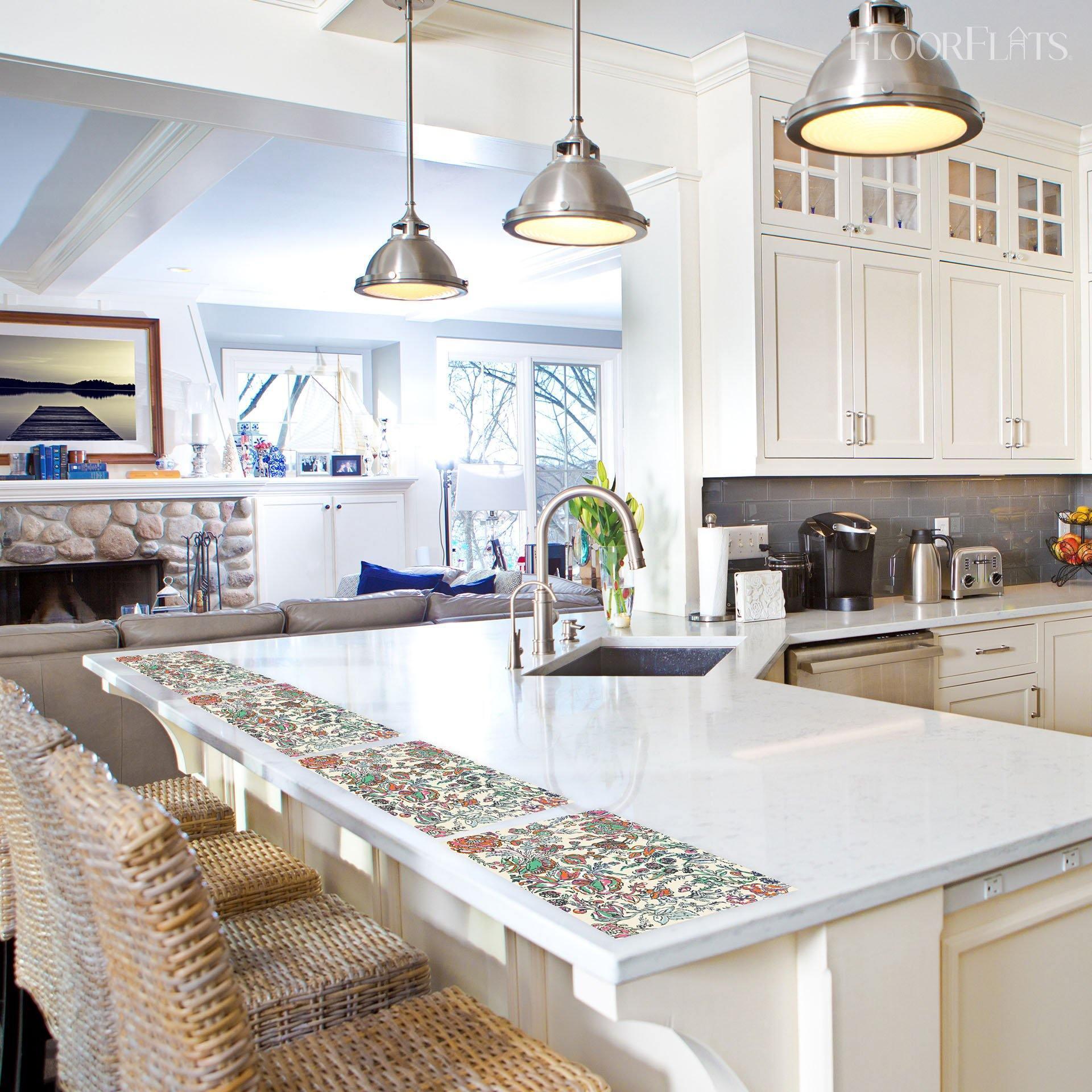 Holly Placemat | Red - Carolina Creekhouse Easy to Clean Premium Vinyl Mats