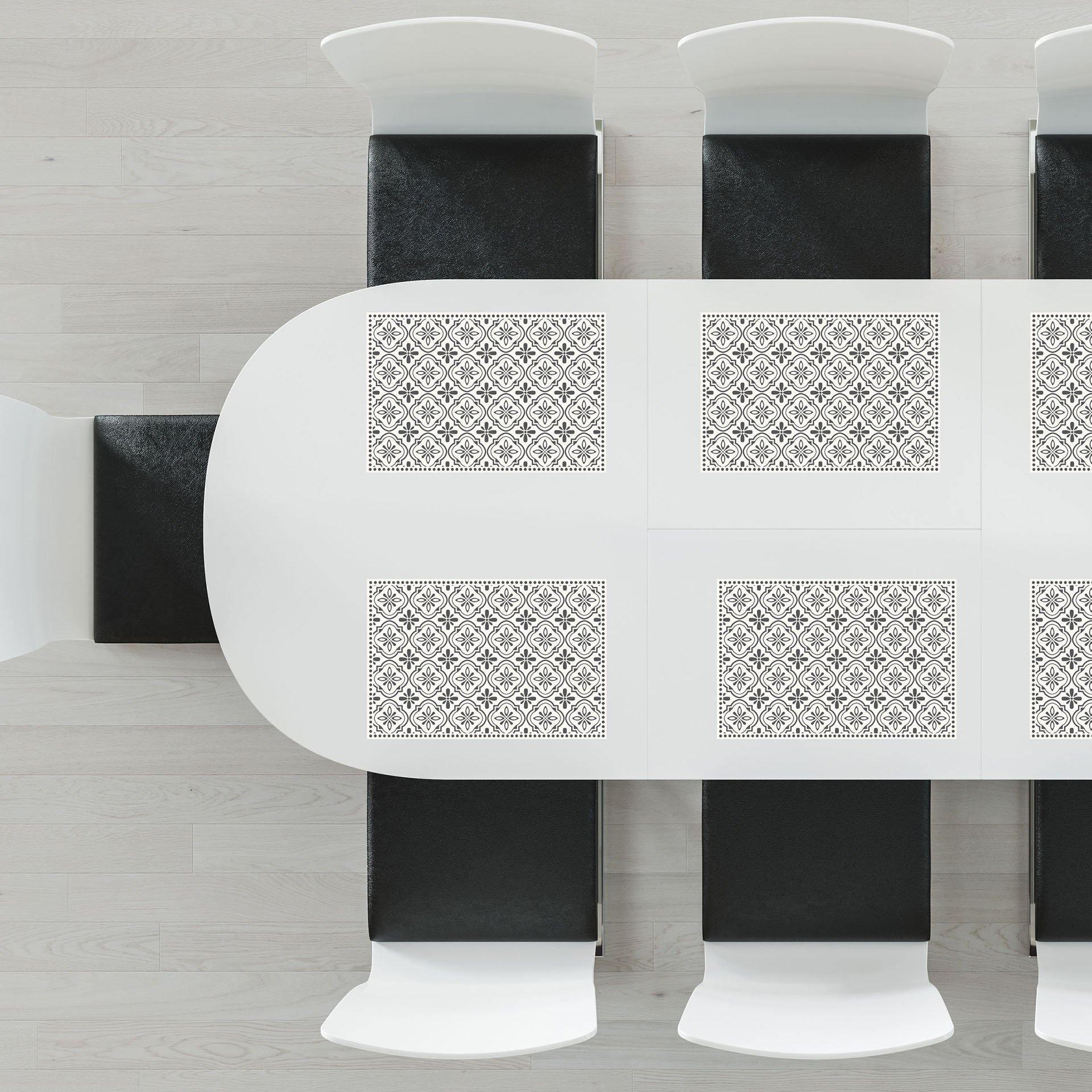 Isabella Placemat | Grey - Carolina Creekhouse Easy to Clean Premium Vinyl Mats