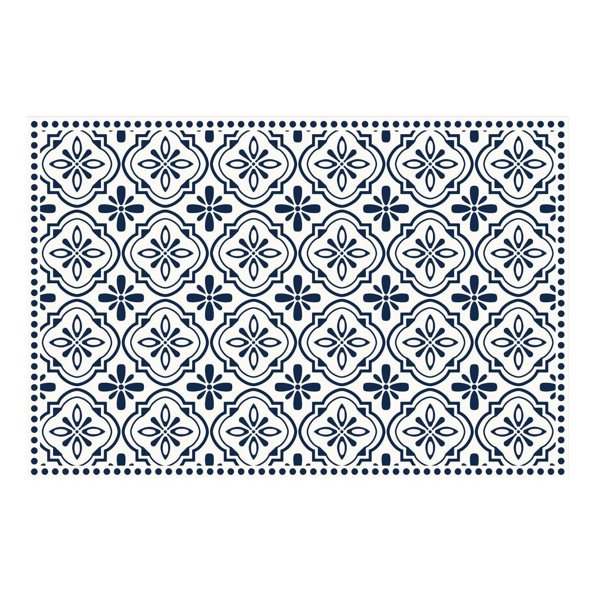 Isabella Placemat | Navy - Carolina Creekhouse Easy to Clean Premium Vinyl Mats
