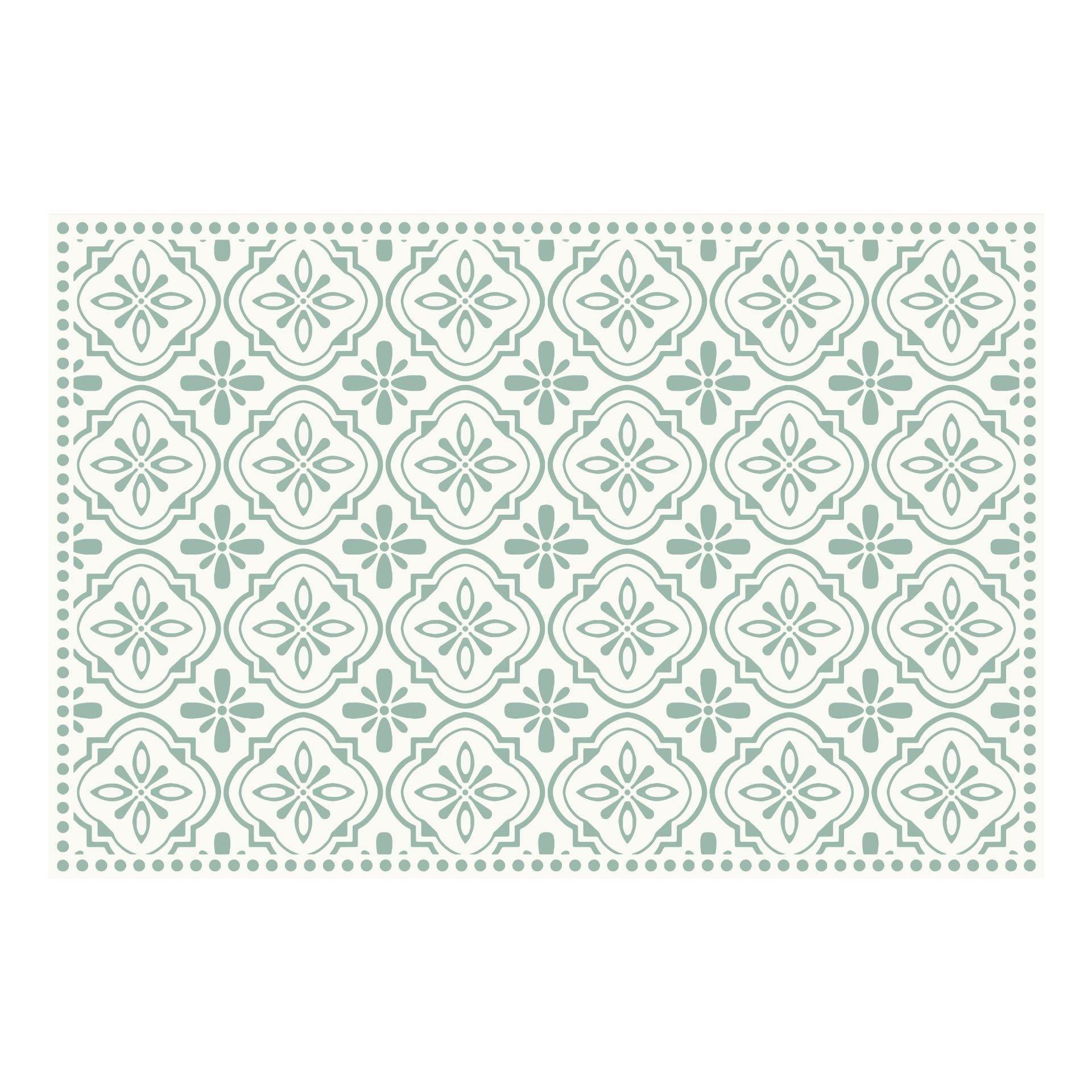 Isabella Placemat | Green - Carolina Creekhouse Easy to Clean Premium Vinyl Mats