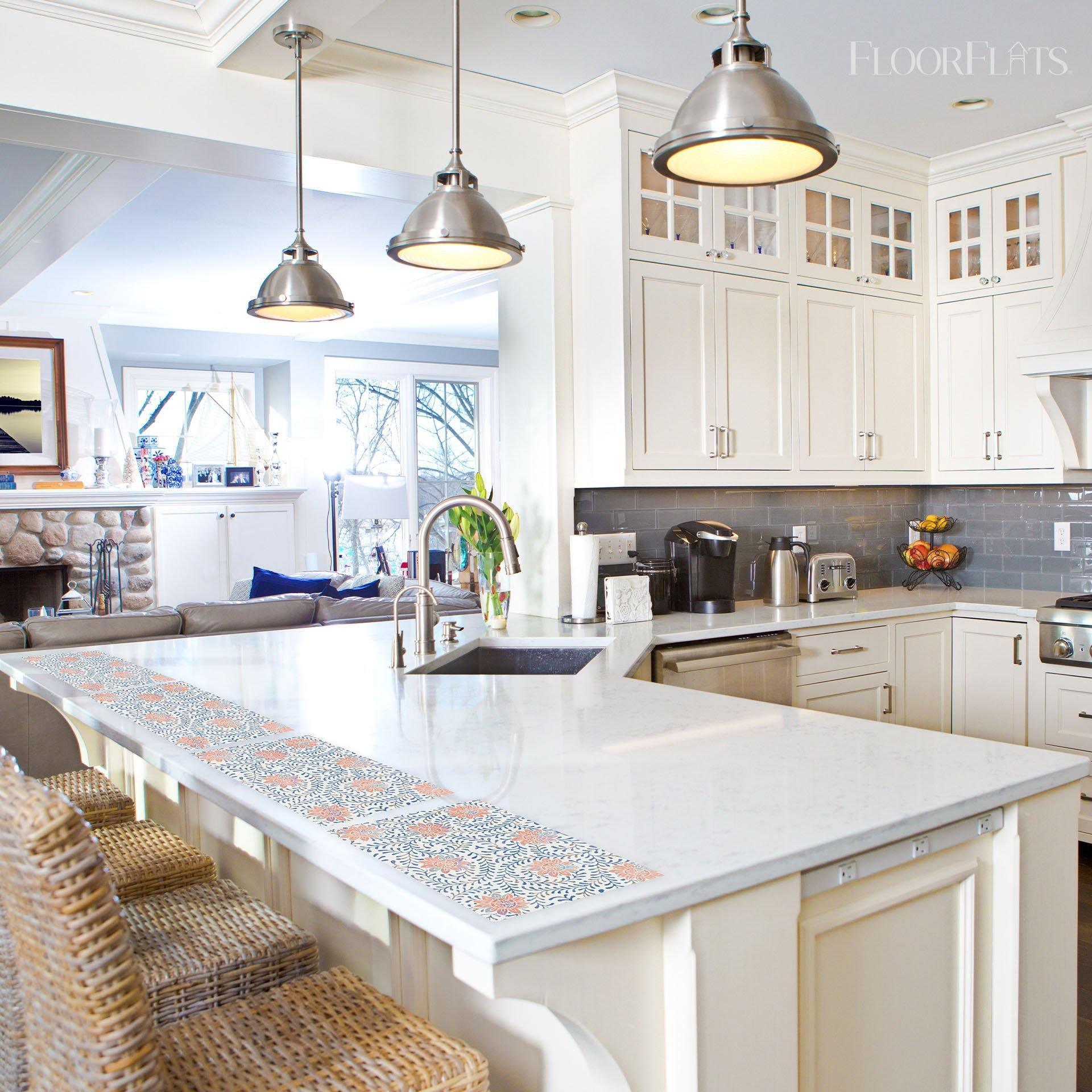 Kelly Placemat | Blue - Carolina Creekhouse Easy to Clean Premium Vinyl Mats