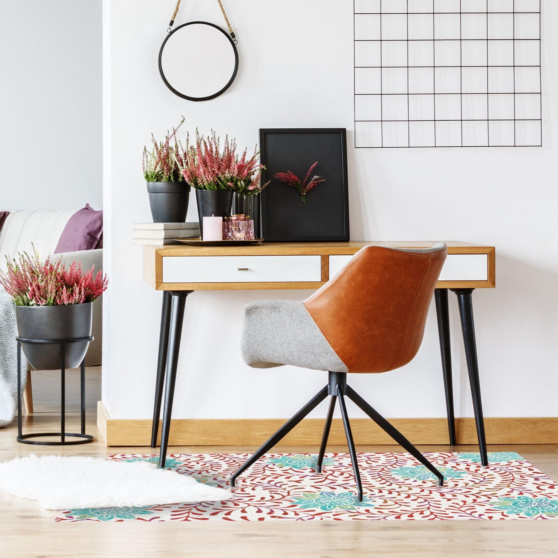 Kelly FloorFlat | Red - Premium Vinyl Mat - Carolina Creekhouse Easy to Clean Premium Vinyl Mats