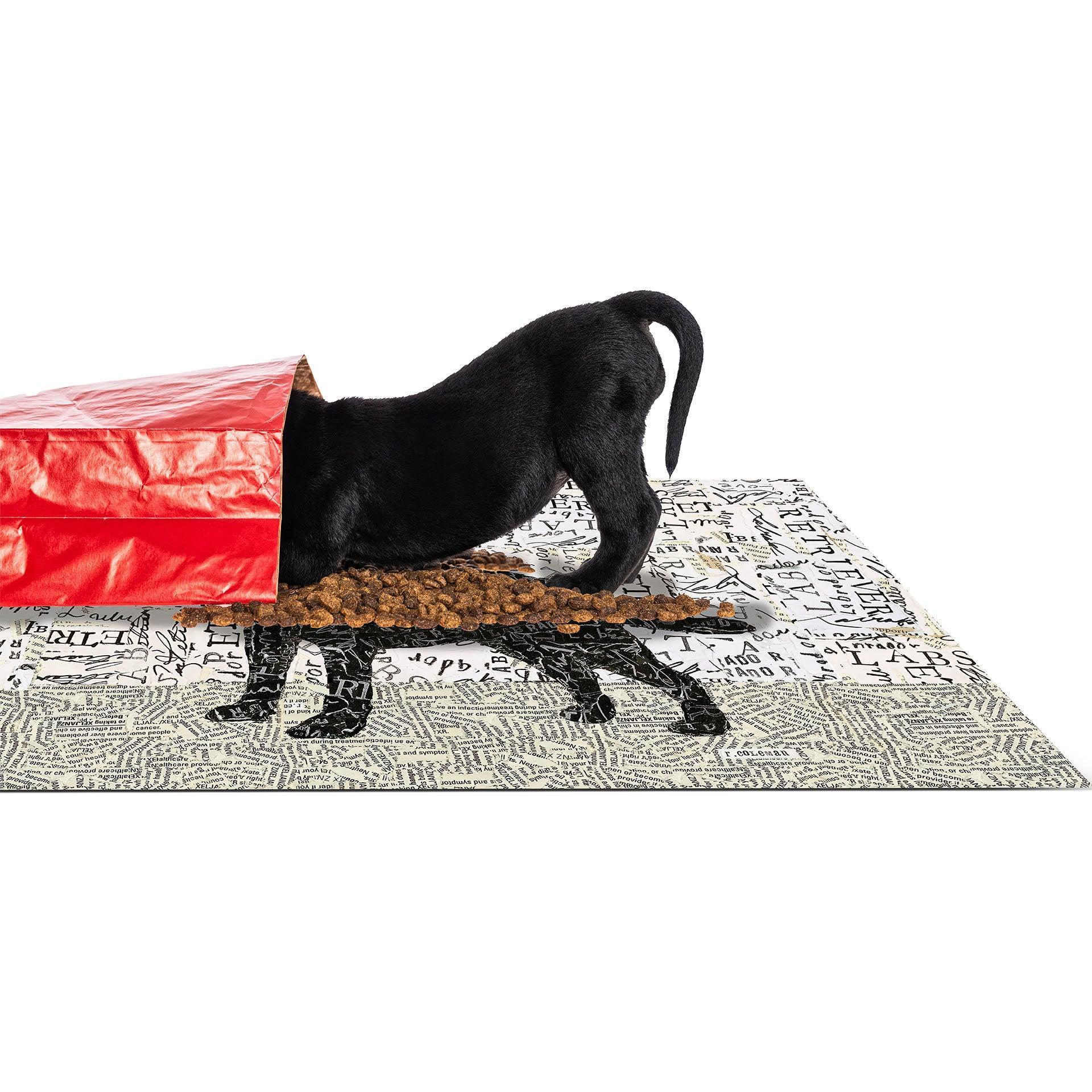 Black Labrador PetFlat - Premium Vinyl Mat - Carolina Creekhouse Easy to Clean Premium Vinyl Mats