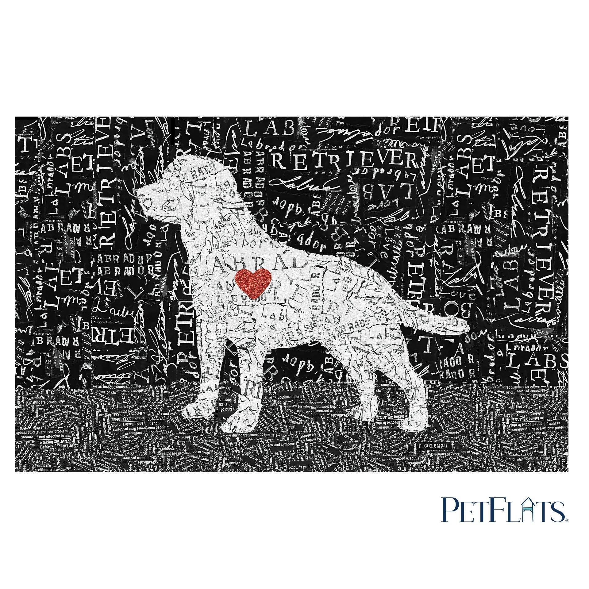 Yellow Labrador PetFlat - Premium Vinyl Mat - Carolina Creekhouse Easy to Clean Premium Vinyl Mats