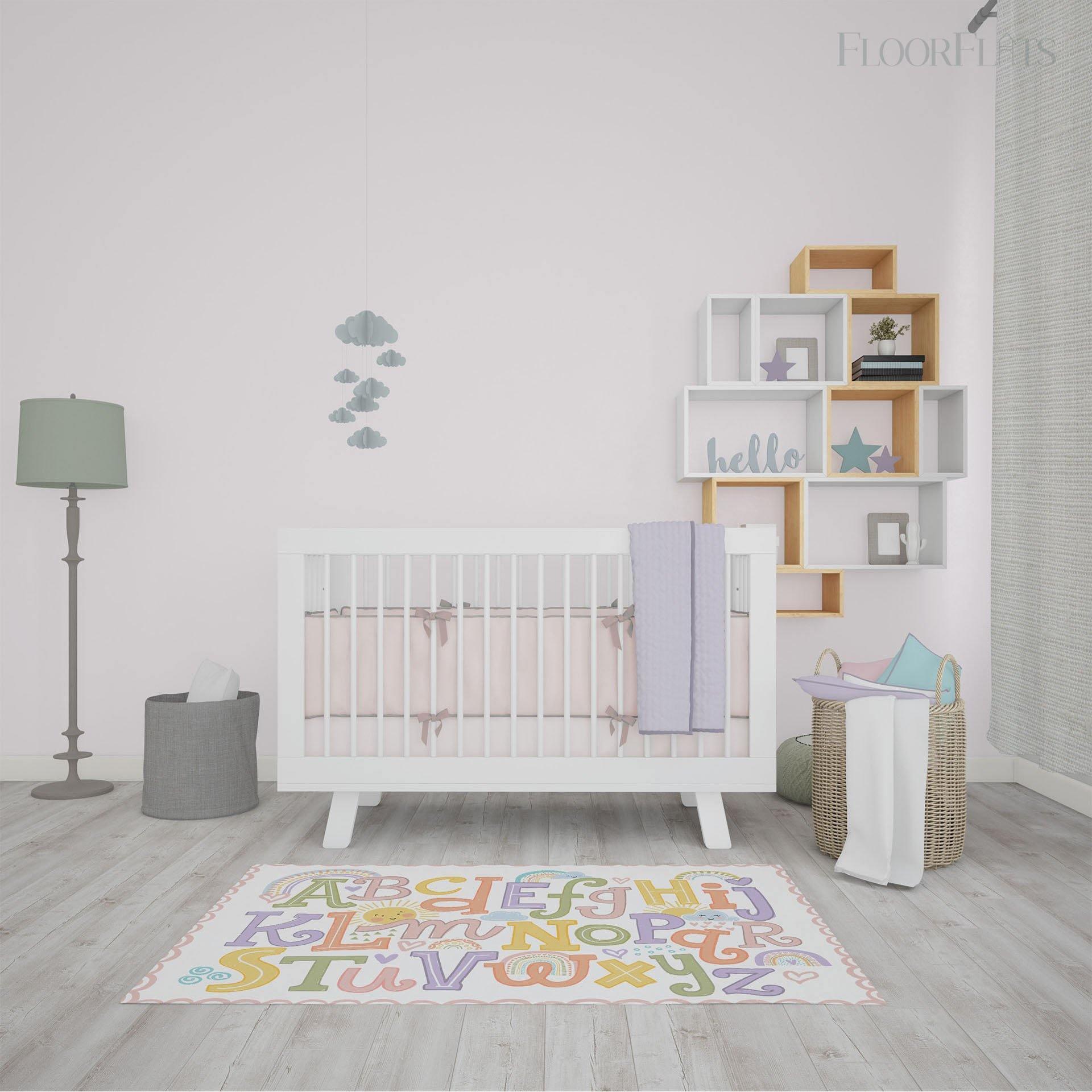 Sunshine Alphabet FloorFlat - Premium Vinyl Mat - Carolina Creekhouse Easy to Clean Premium Vinyl Mats