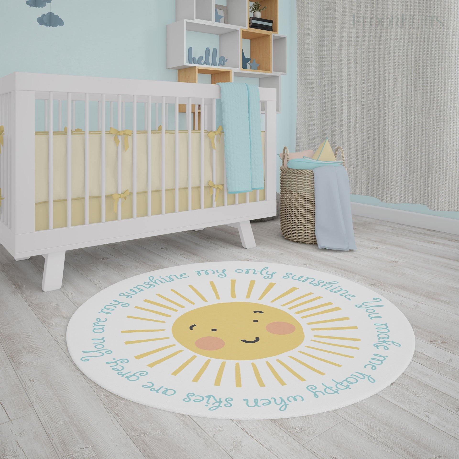 Sunshine Circle FloorFlat - Premium Vinyl Mat - Carolina Creekhouse Easy to Clean Premium Vinyl Mats