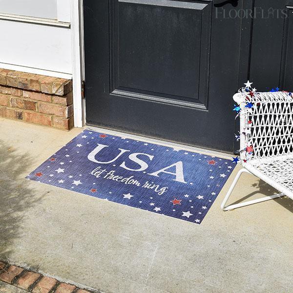 USA FloorFlat - Premium Vinyl Floor Mat - Carolina Creekhouse Easy to Clean Premium Vinyl Mats