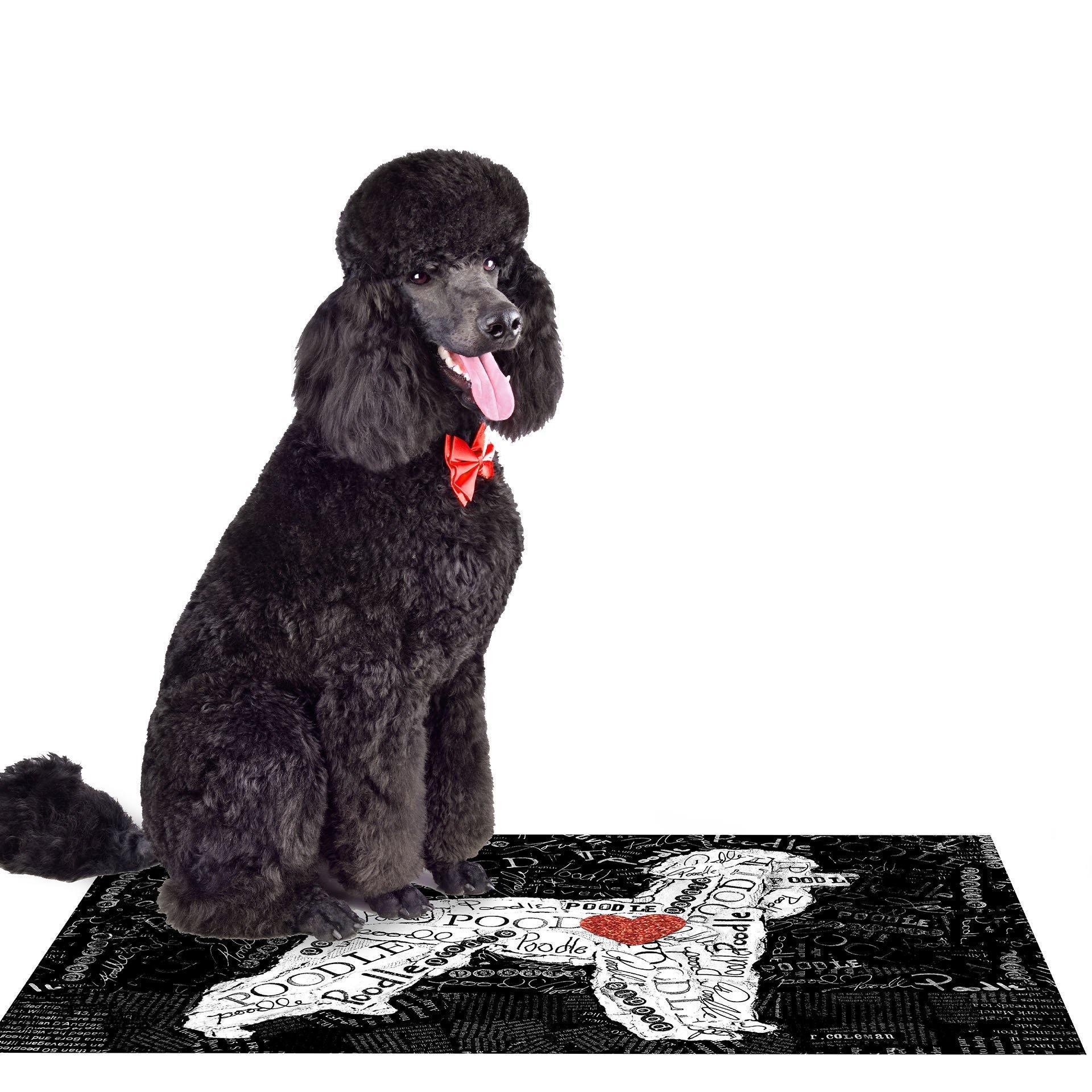 Poodle PetFlat - Premium Vinyl Mat - Carolina Creekhouse Easy to Clean Premium Vinyl Mats