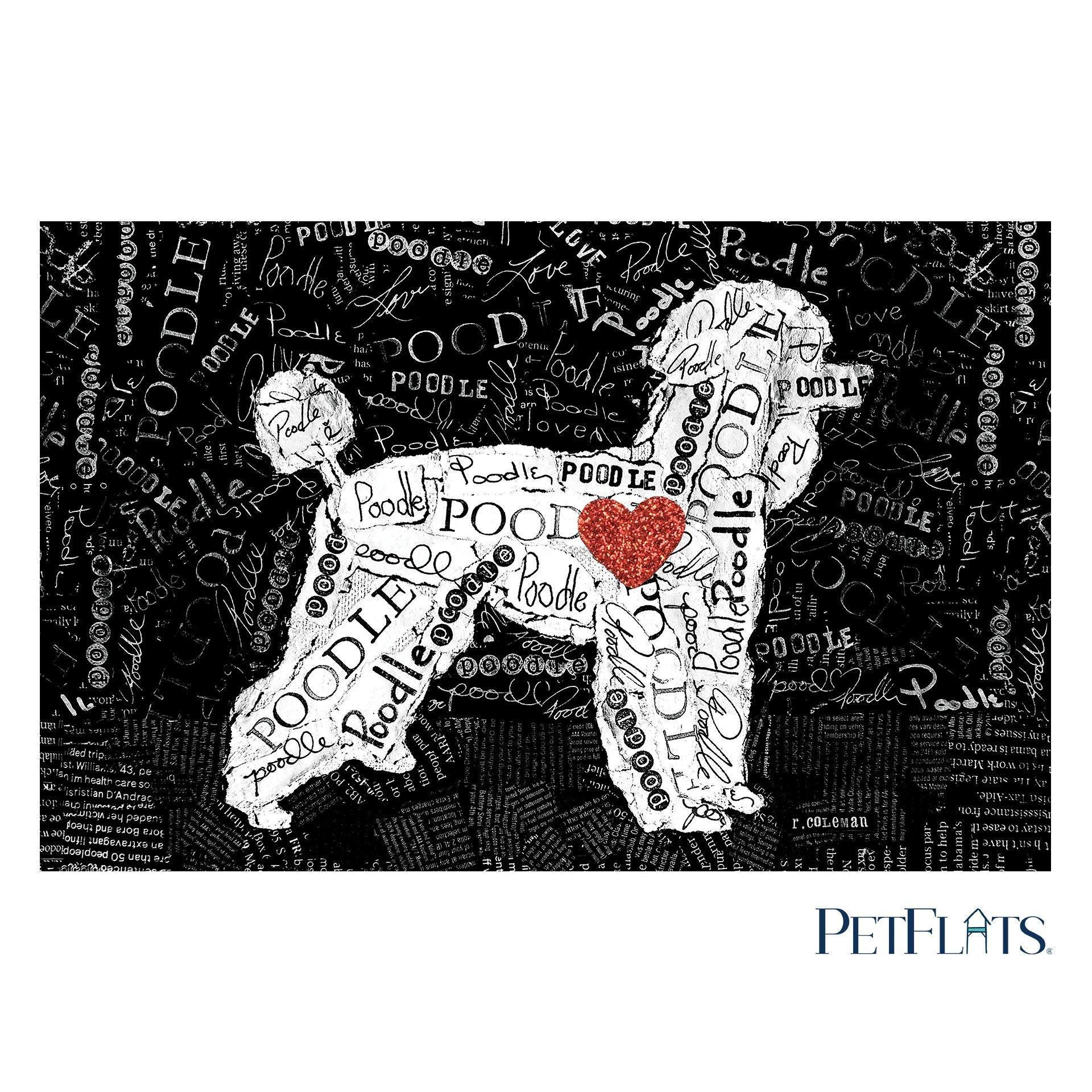 Poodle PetFlat - Premium Vinyl Mat - Carolina Creekhouse Easy to Clean Premium Vinyl Mats