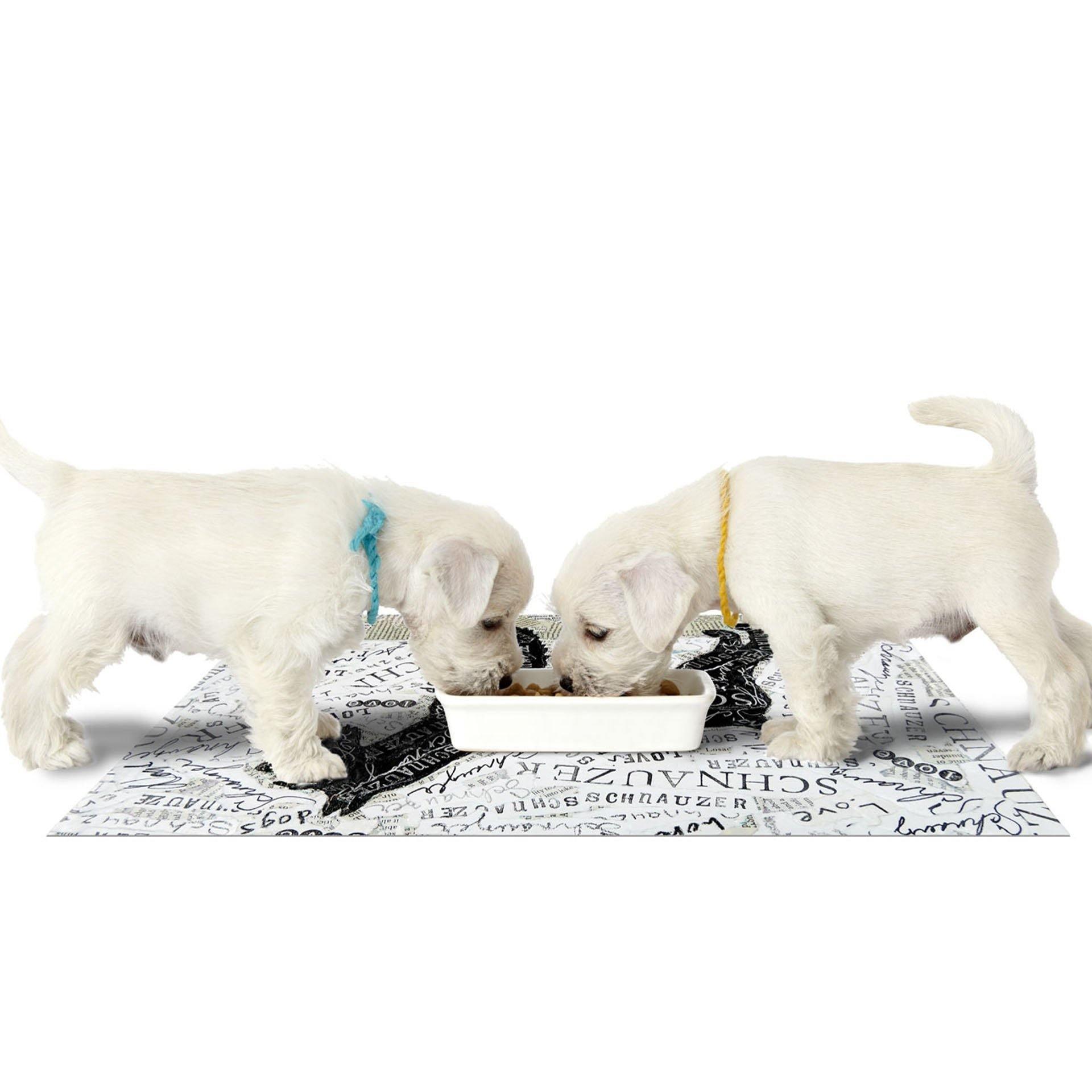 Schnauzer PetFlat - Premium Vinyl Mat - Carolina Creekhouse Easy to Clean Premium Vinyl Mats