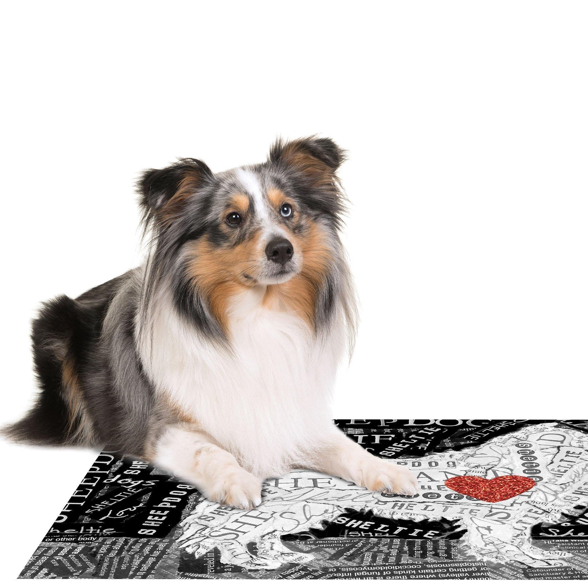Sheltie PetFlat - Premium Vinyl Mat - Carolina Creekhouse Easy to Clean Premium Vinyl Mats