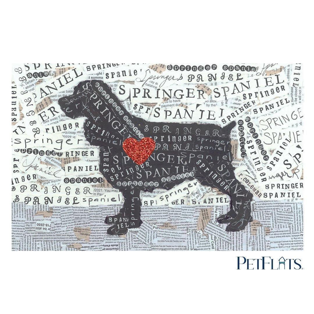 Springer Spaniel PetFlat - Premium Vinyl Mat - Carolina Creekhouse Easy to Clean Premium Vinyl Mats