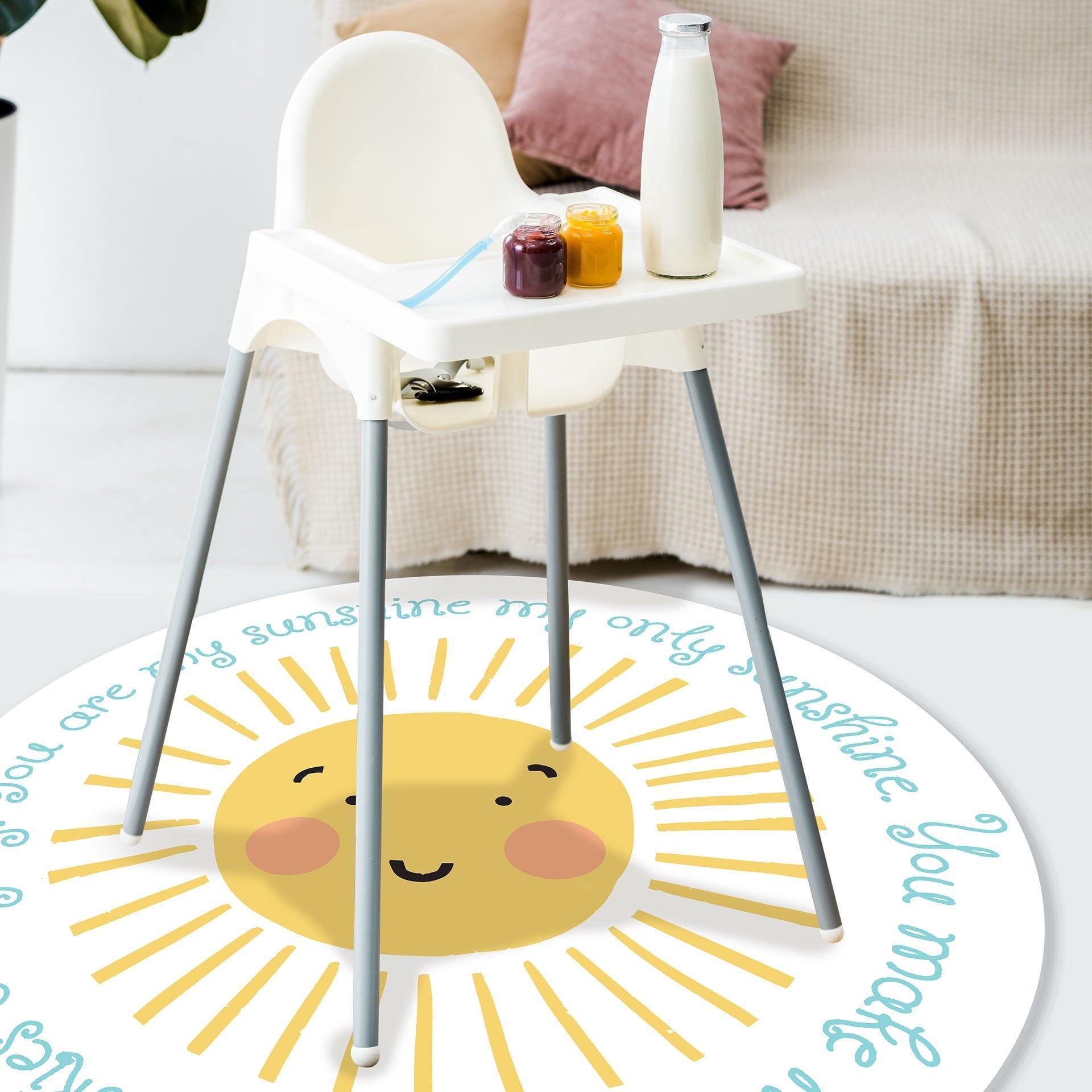 Sunshine Circle FloorFlat - Premium Vinyl Mat - Carolina Creekhouse Easy to Clean Premium Vinyl Mats