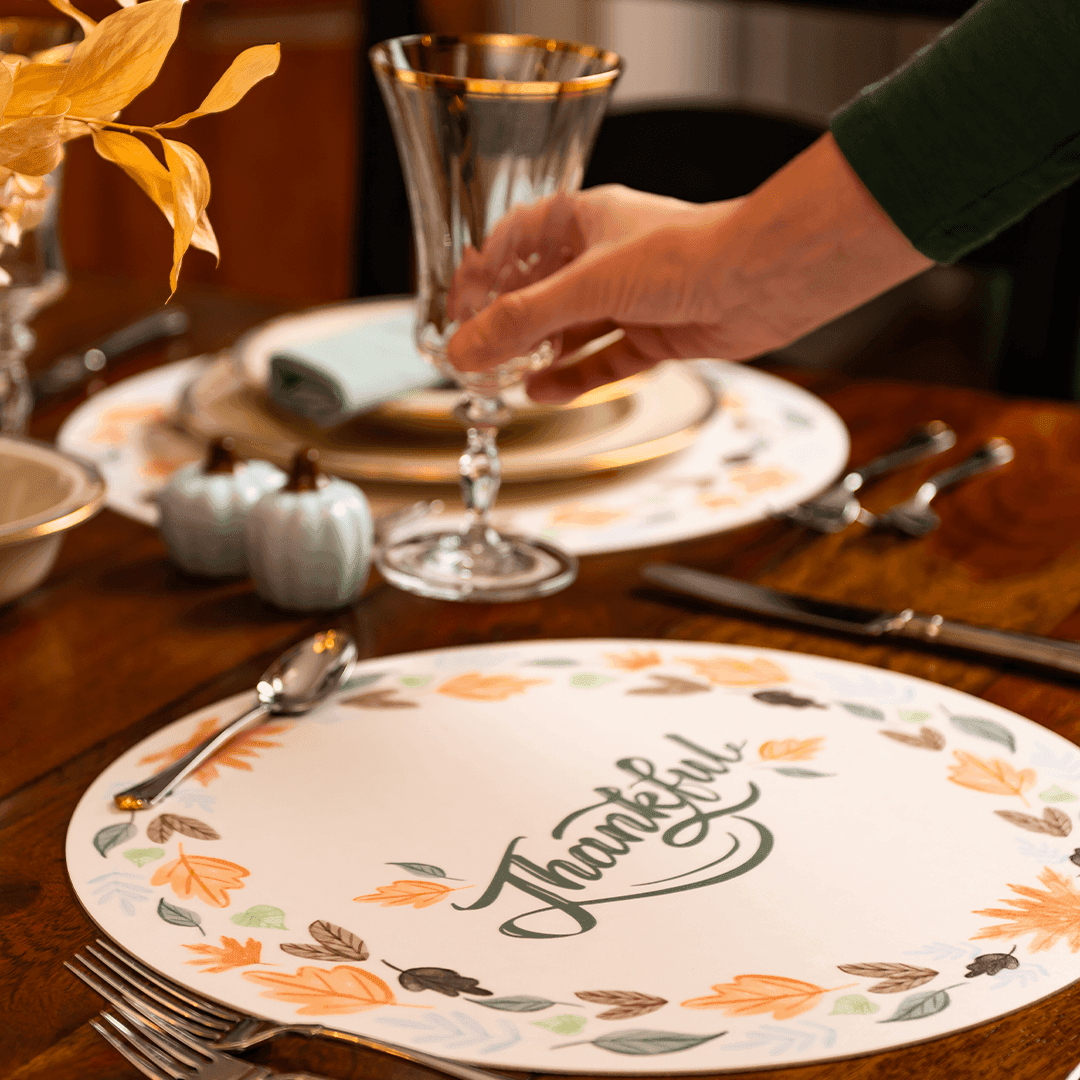 Thankful Placemat - Carolina Creekhouse Easy to Clean Premium Vinyl Mats