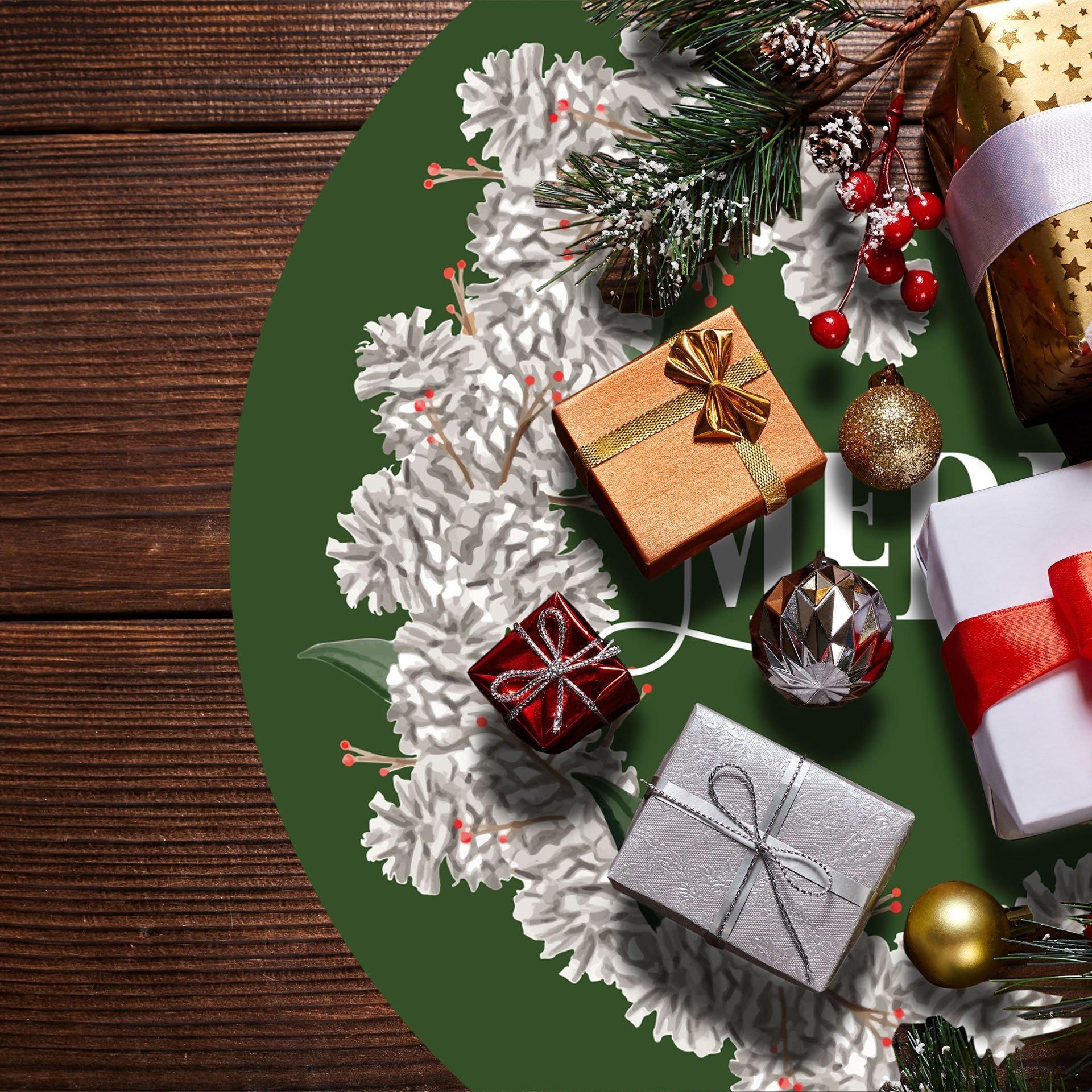 Wreath FloorFlat - Premium Vinyl Floor Mat - Carolina Creekhouse Easy to Clean Premium Vinyl Mats