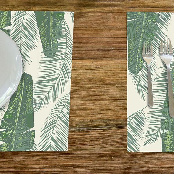 Lanai Placemat | Green - Carolina Creekhouse Easy to Clean Premium Vinyl Mats