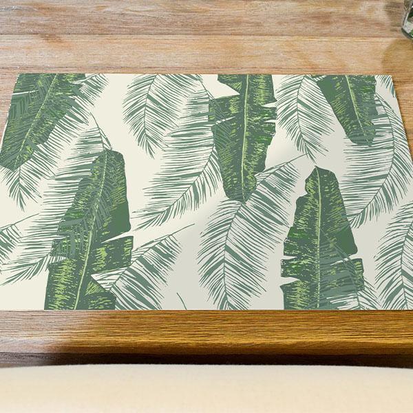 Lanai Placemat | Green - Carolina Creekhouse Easy to Clean Premium Vinyl Mats