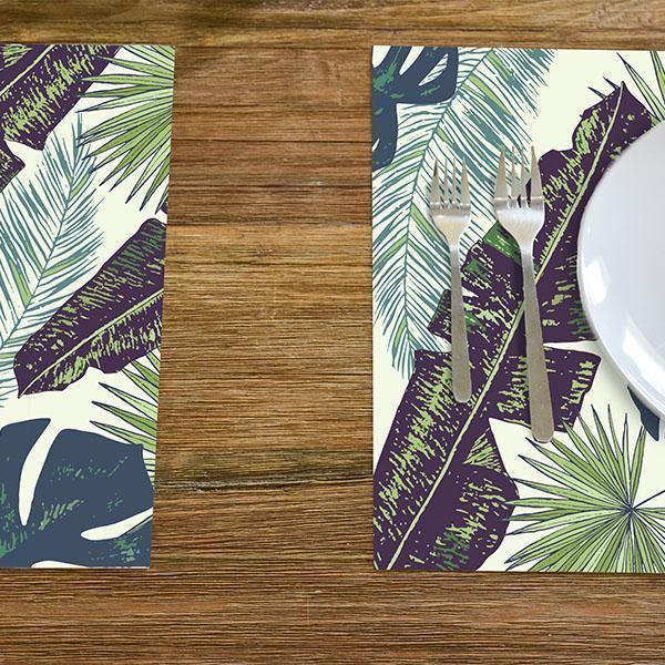 Lanai Placemat | Blue - Carolina Creekhouse Easy to Clean Premium Vinyl Mats