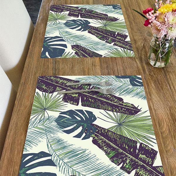Lanai Placemat | Blue - Carolina Creekhouse Easy to Clean Premium Vinyl Mats