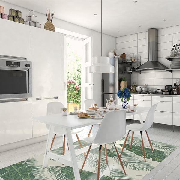 Lanai FloorFlat | Green - Premium Vinyl Floor Mat - Carolina Creekhouse Easy to Clean Premium Vinyl Mats