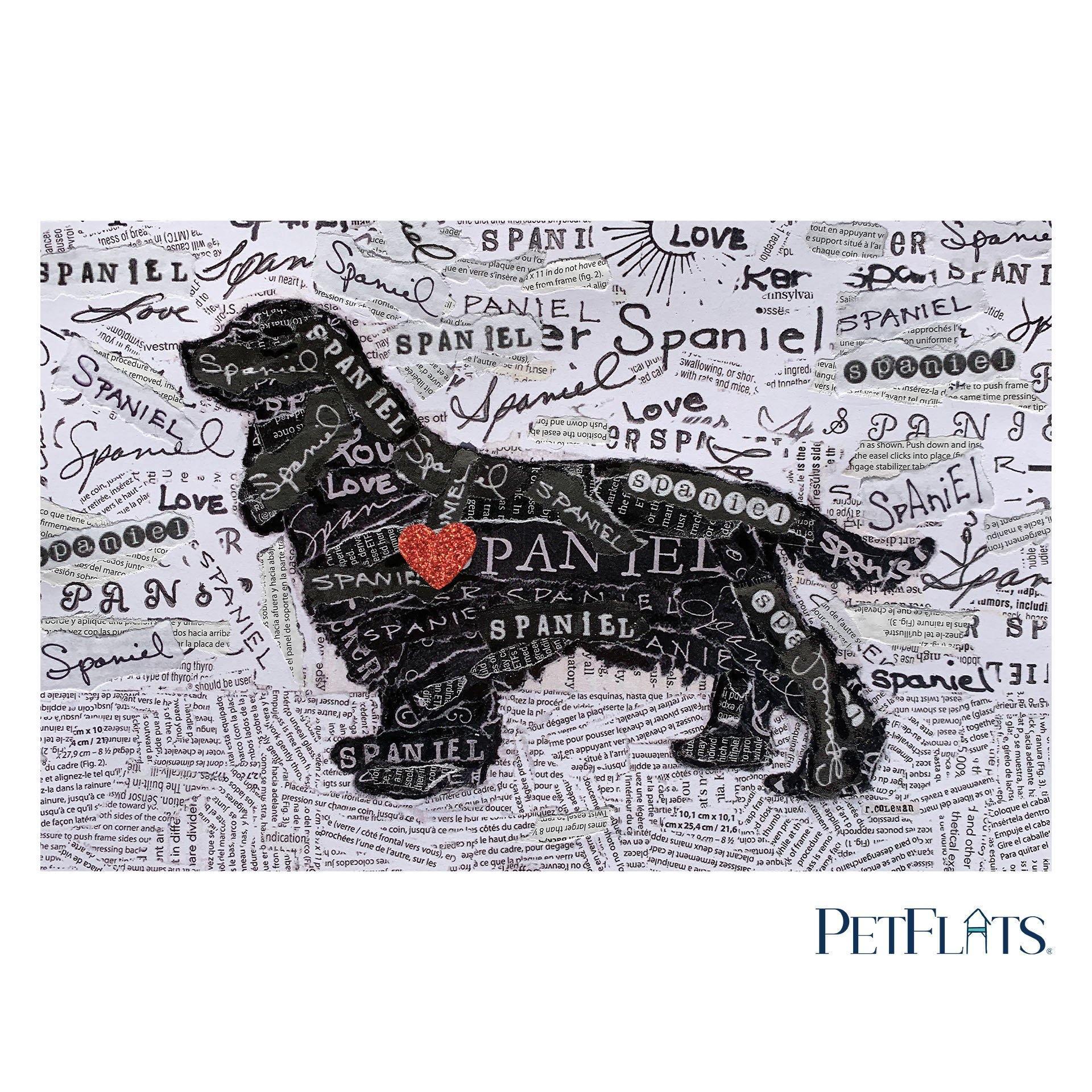 Spaniel PetFlat - Premium Vinyl Mat - Carolina Creekhouse Easy to Clean Premium Vinyl Mats