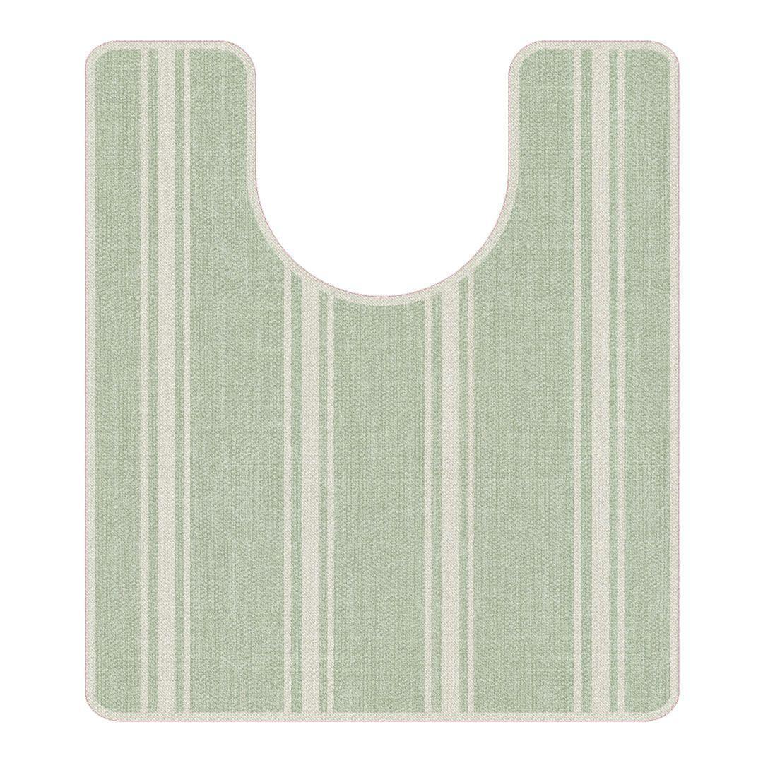 John ToiletFlat | Green - Carolina Creekhouse Easy to Clean Premium Vinyl Mats