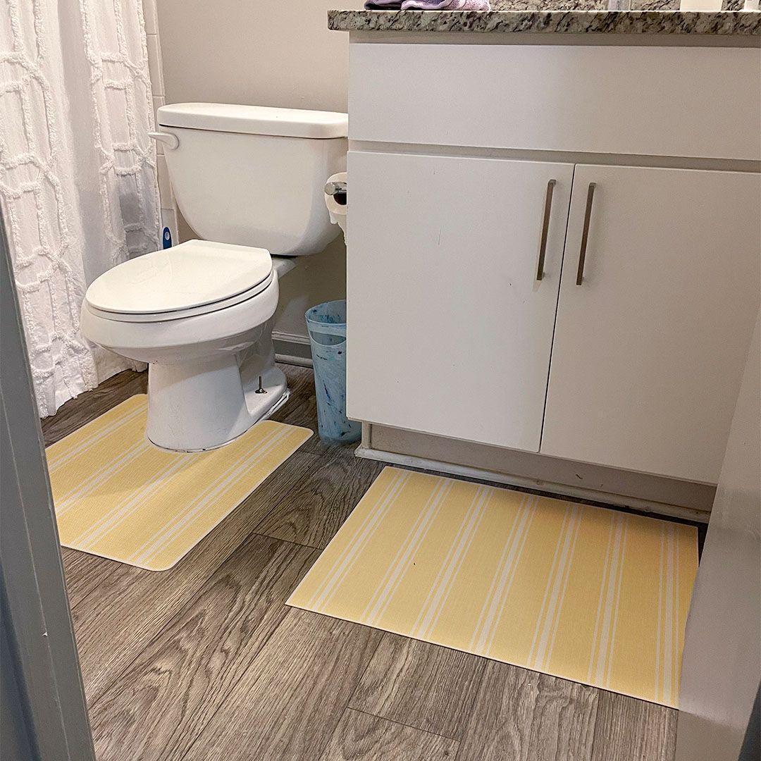 John FloorFlat | Yellow - Premium Vinyl Mat - Carolina Creekhouse Easy to Clean Premium Vinyl Mats