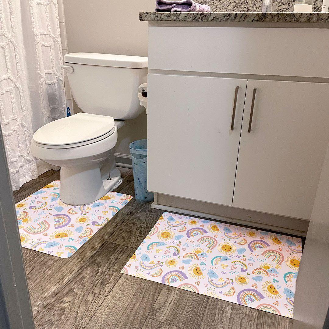 Sunshine ToiletFlat - Carolina Creekhouse Easy to Clean Premium Vinyl Mats