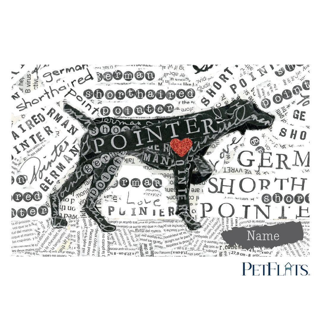 Custom German Shorthair PetFlat - Premium Vinyl Floor Mat - Carolina Creekhouse Easy to Clean Premium Vinyl Mats