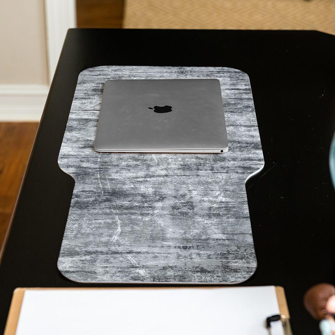 Emerson Keyboard Pad OfficeFlat | Grey - Premium Vinyl Mat - Carolina Creekhouse Easy to Clean Premium Vinyl Mats